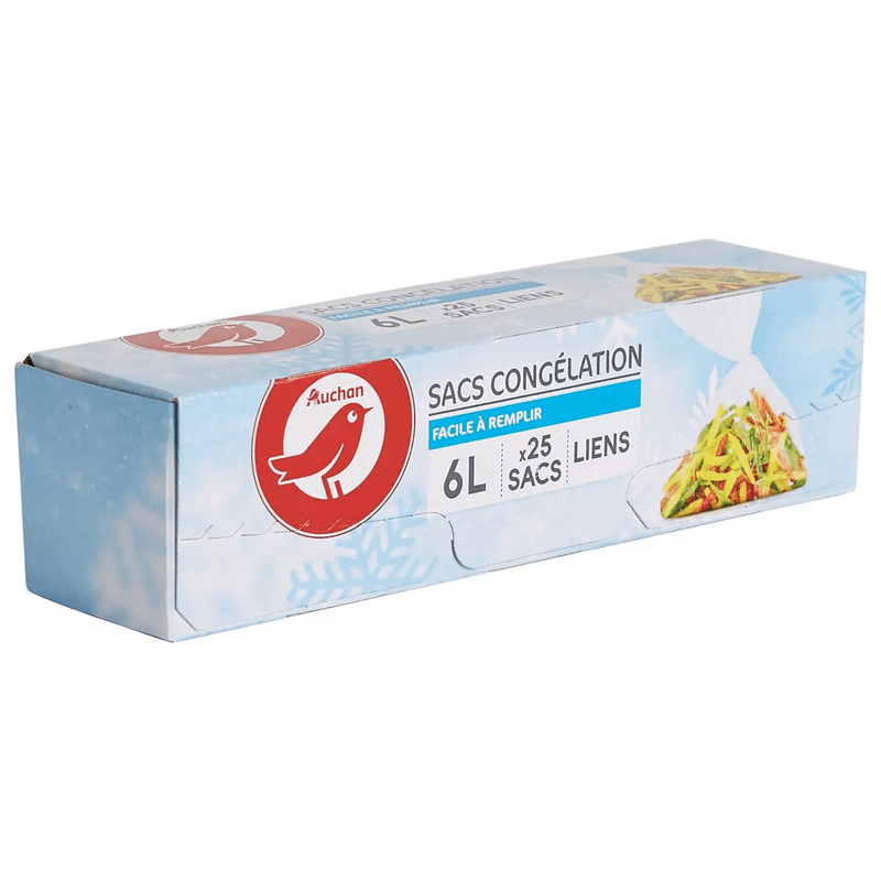 Auchan sac congel grand avec liens