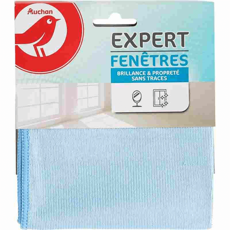 Auchan lavette microfibre vitres