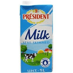 Président Lait 1/2 Ecrémé Brique 1L