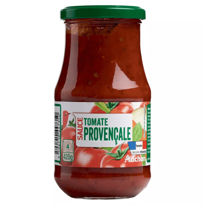 AUCHAN Sauce tomate provençale origine France, en bocal 420g