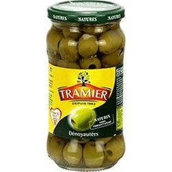 Tramier olives vertes dénoyautées sans conservateur 160 g