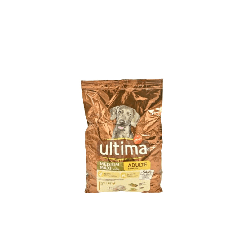 ULTIMA Medium maxi adulte croquettes au poulet pour chien 2kg