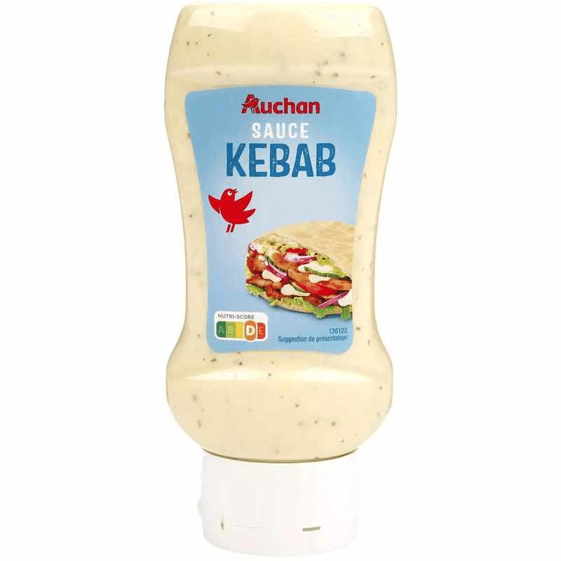 AUCHAN Sauce kebab en squeeze 337g