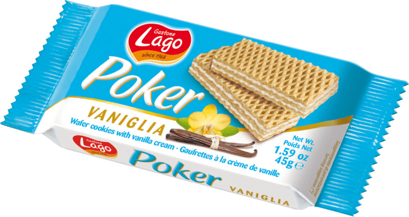 Poker gaufrettes à la crème de vanille 45 g