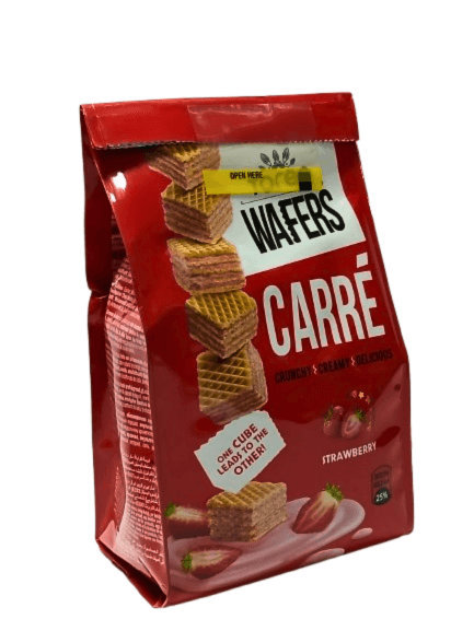 WAFERS CARRE FRAISE TORREN 125G
