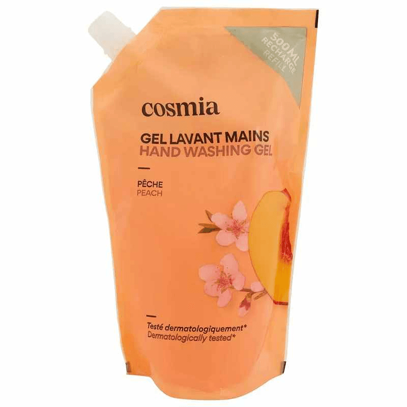 COSM SAVON MAIN FLEUR PECHE RECHARGE 500ML