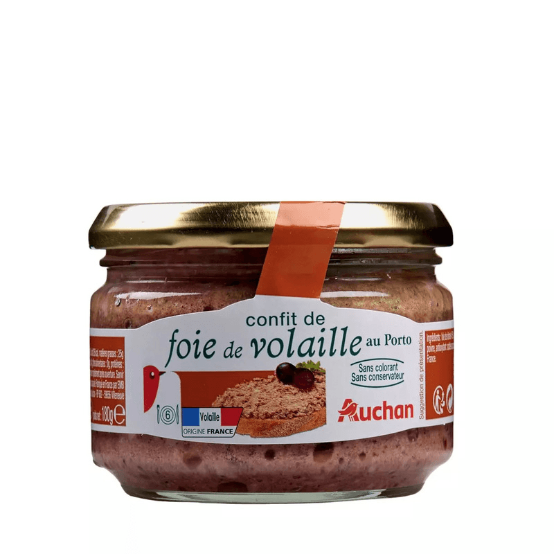 Auchan Confiture Foie Volaile 180G
