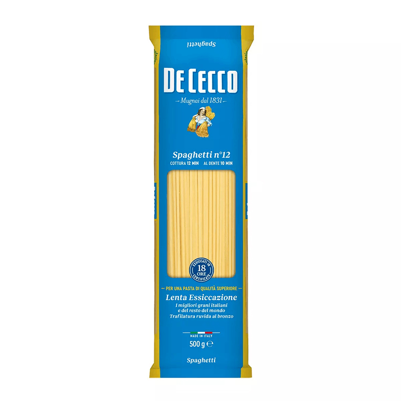 De Cecco spaguetti n°12 sachet 500g