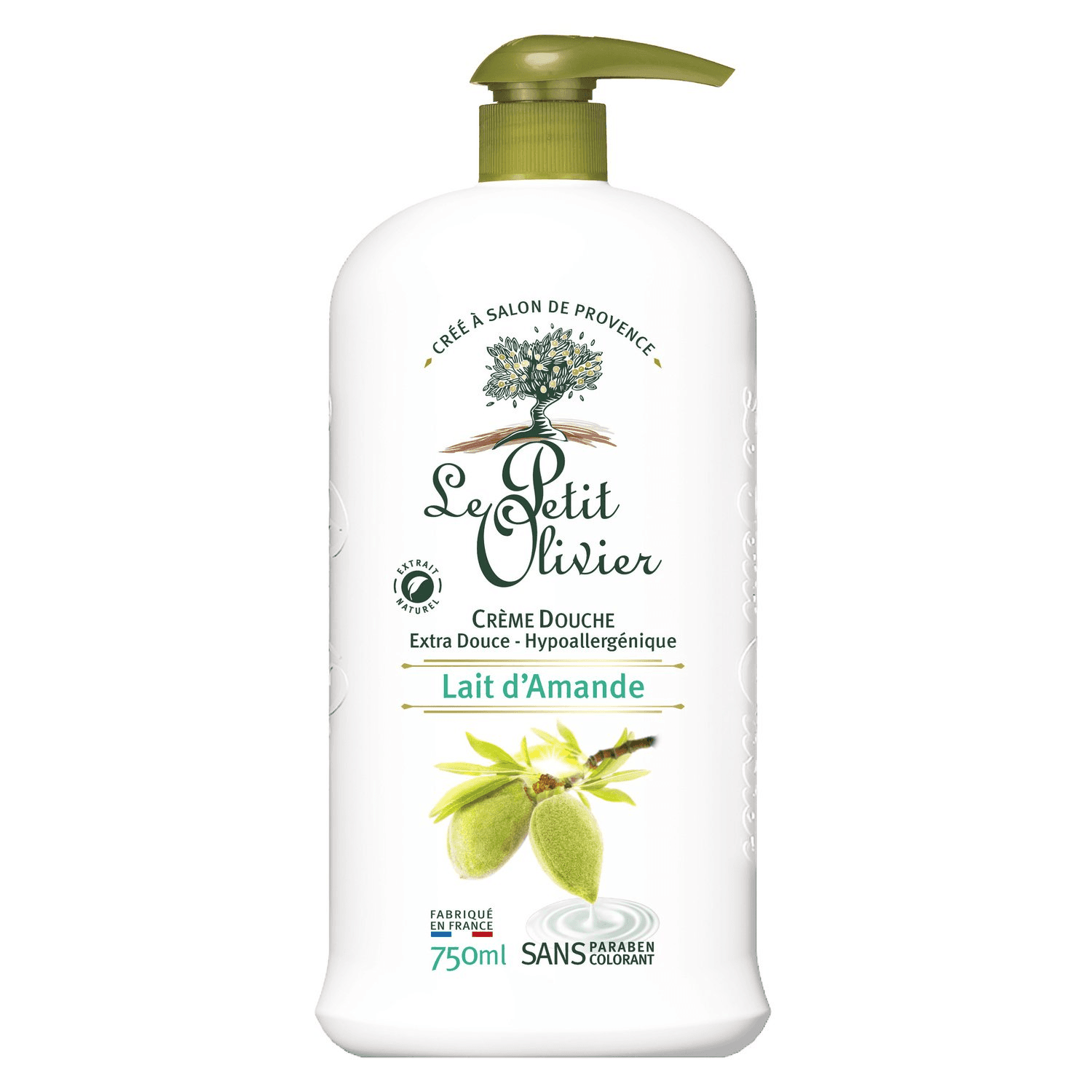LE PETIT OLIVIER DCHE.EX.DOUCE AMANDE750ML\t