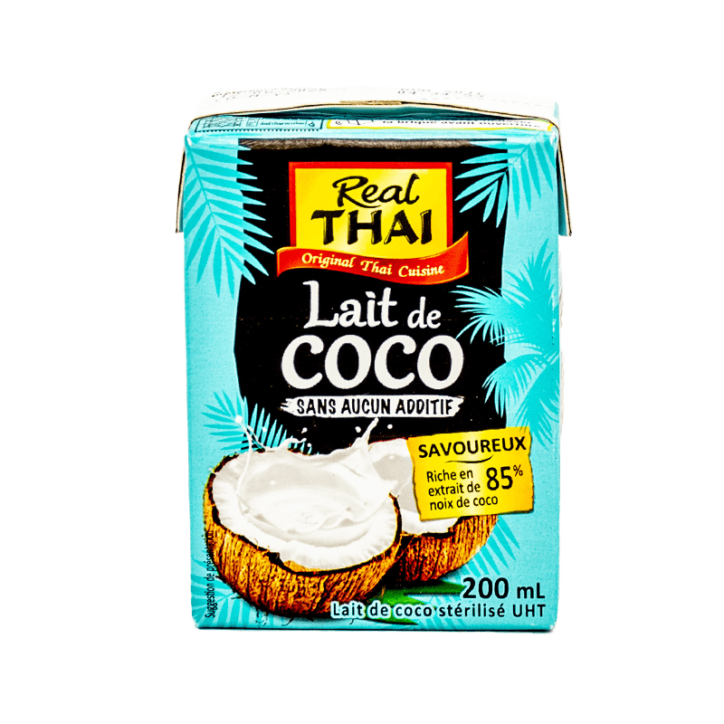 REAL THAI Lait de coco UHT premium saveur 200ml