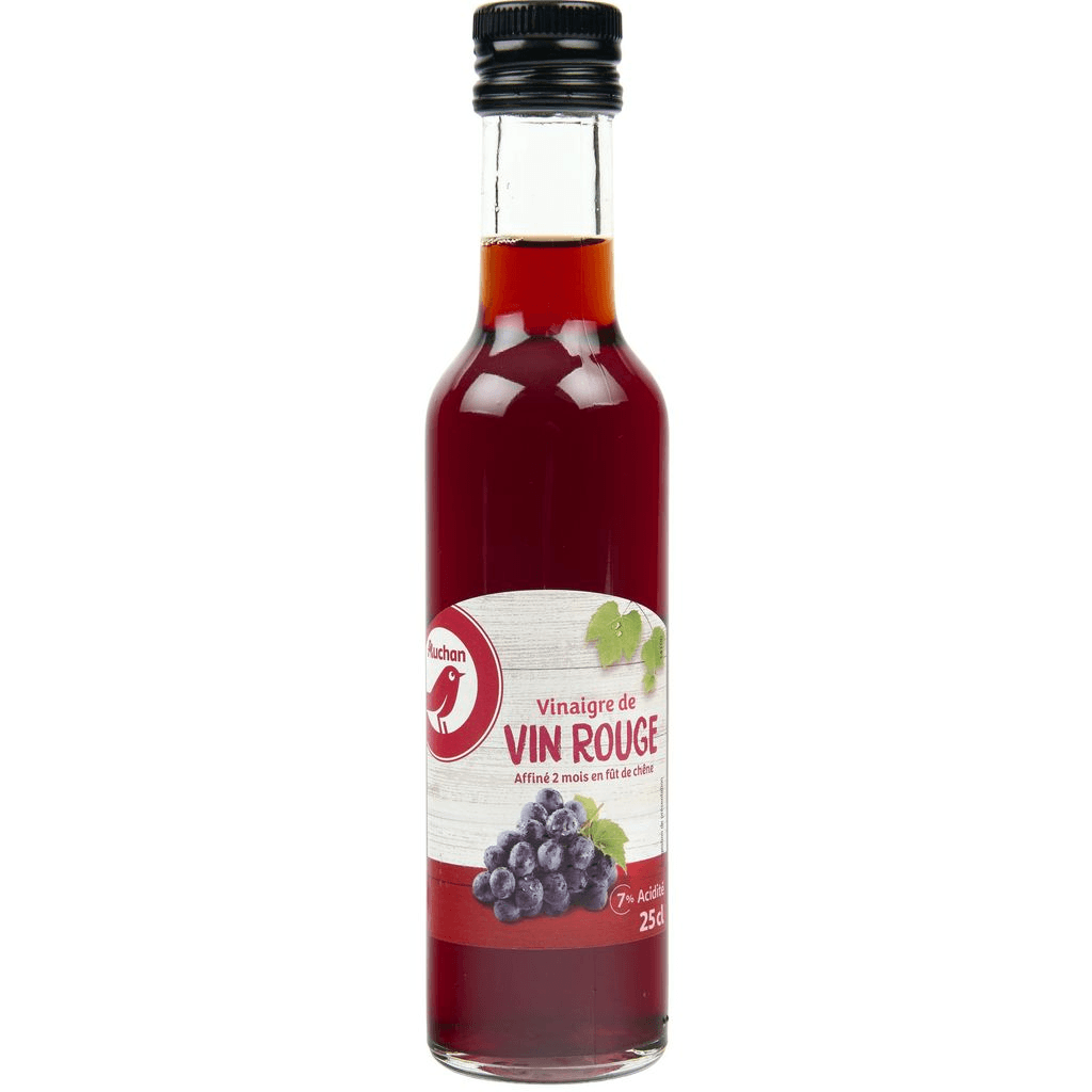 AUCHAN VINAIGRE DE VIN ROUGE