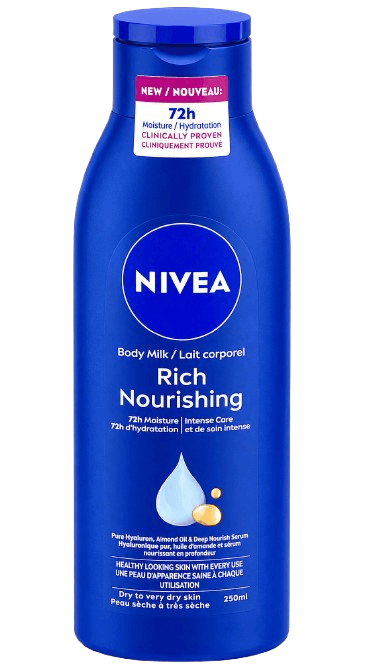 LAIT NOURIS. P.SECH NIVEA250ML