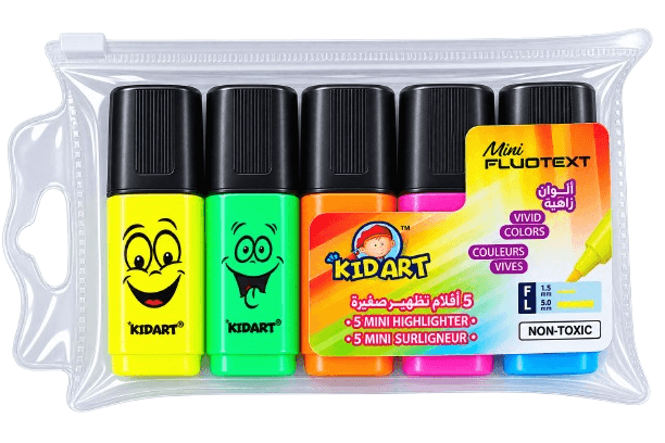 MINI SURLIGNEUR FLUO KIDART AS X4