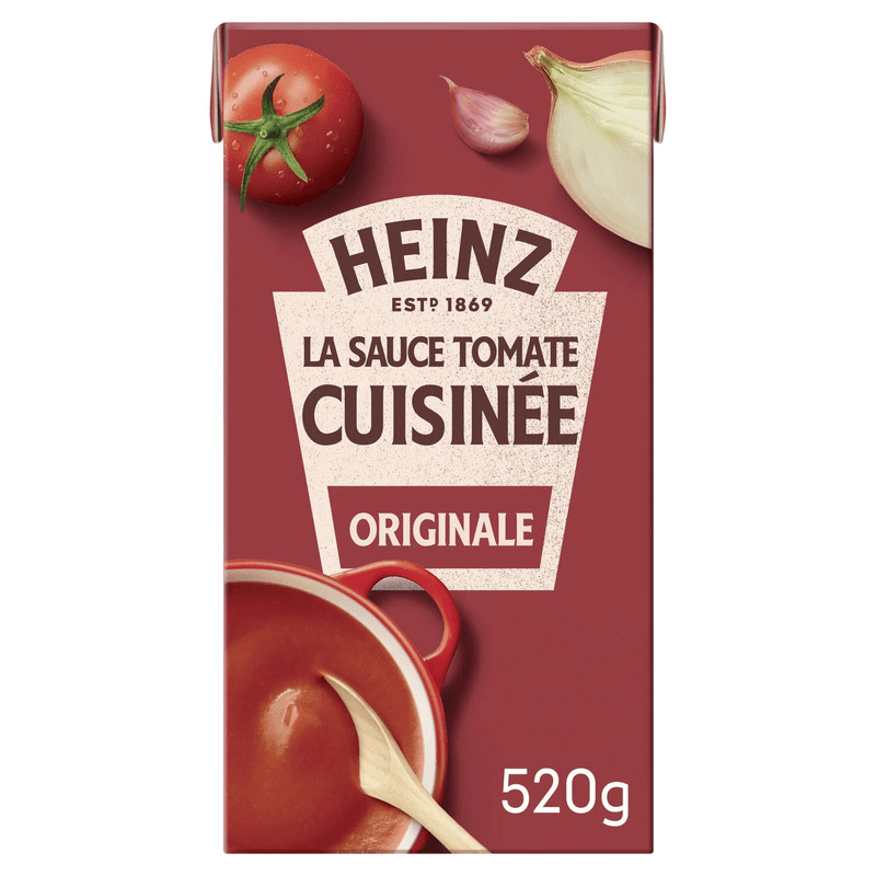 Sauce tomate ail & oignon HEINZ la brique de 520 g