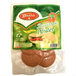 Daara saucisson au poulet piquant en tranches 100g